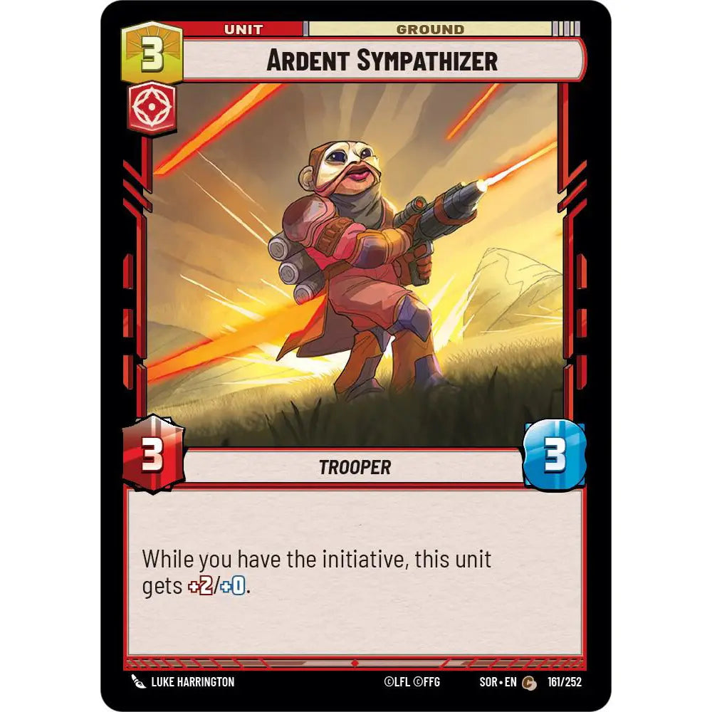Common-rarity Unit card found in Star Wars Unlimited: Spark of Rebellion.