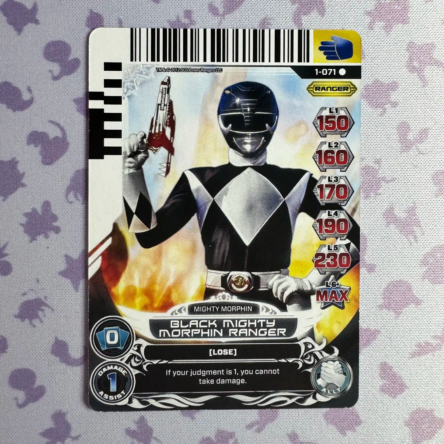 rare power rangers cards Black Mighty Morphin Ranger (1-071) – Gacha IRL