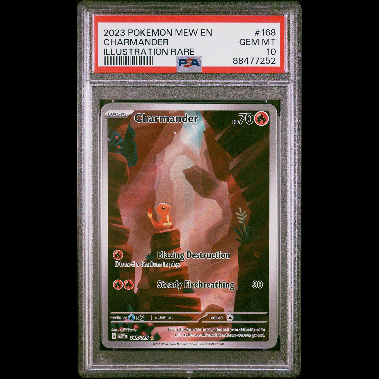 Charmander - Illustration Rare Holo PSA Gem Mint 10 Gacha IRL Charmander - Illustration Rare Holo PSA Gem Mint 10 Gacha IRL