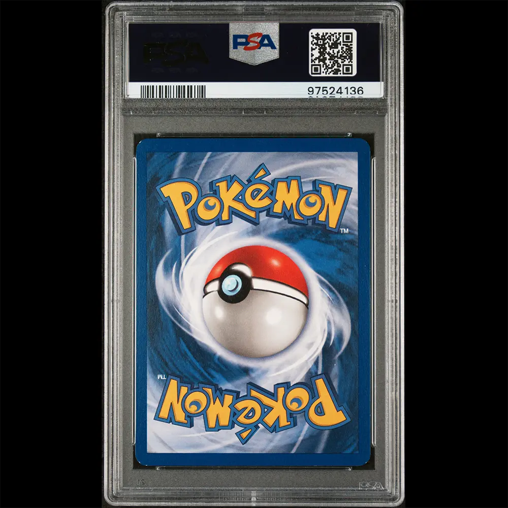 PSA Near Mint 7 Team Rocket Dark Charizard from the Pokemon Trading Card Game.