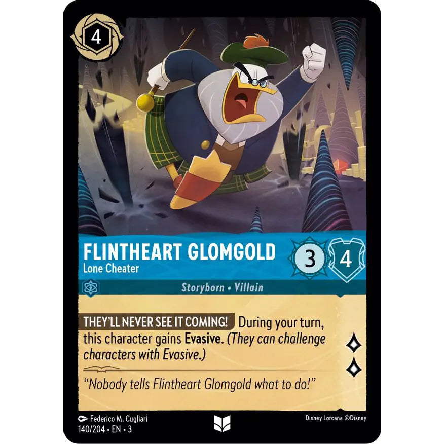 Uncommon card found in the Into the Inklands expansion to Lorcana.