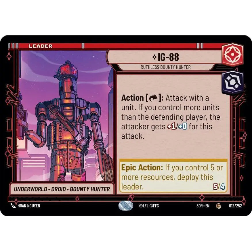 Common-rarity Leader card found in Star Wars Unlimited: Spark of Rebellion.