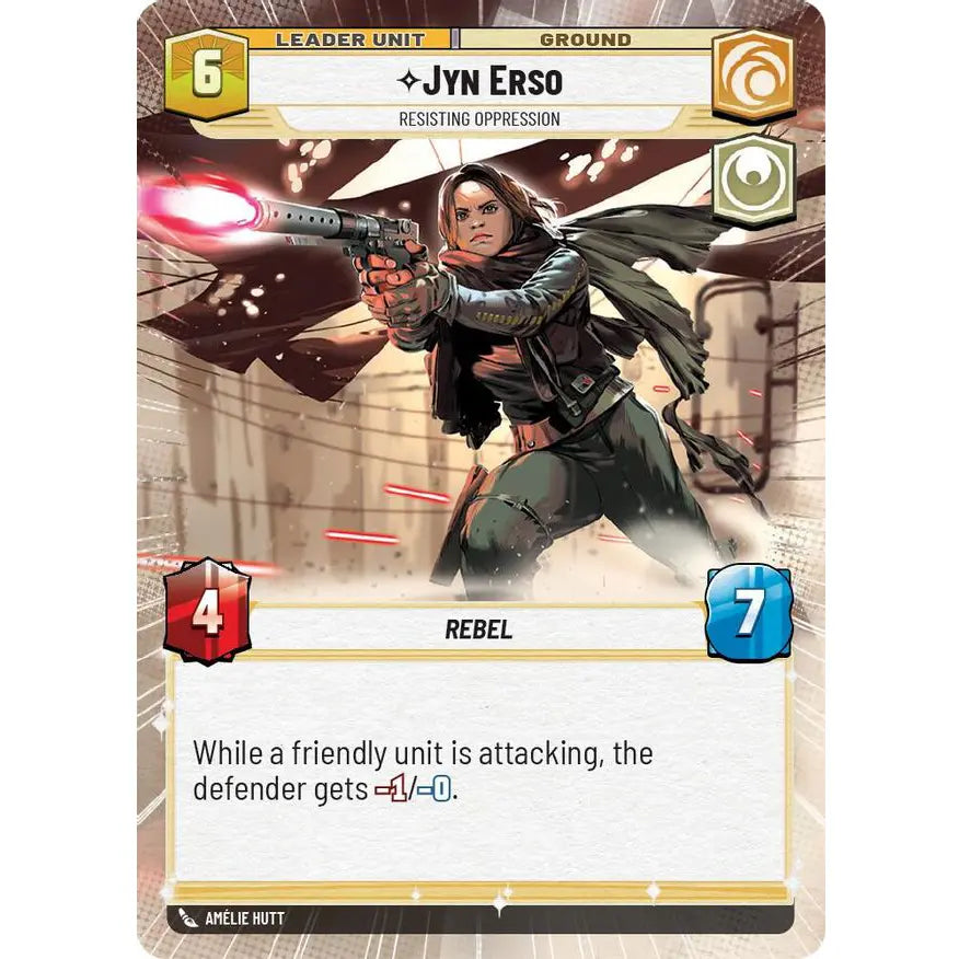 Common-rarity Leader Unit card found in Star Wars Unlimited: Spark of Rebellion.