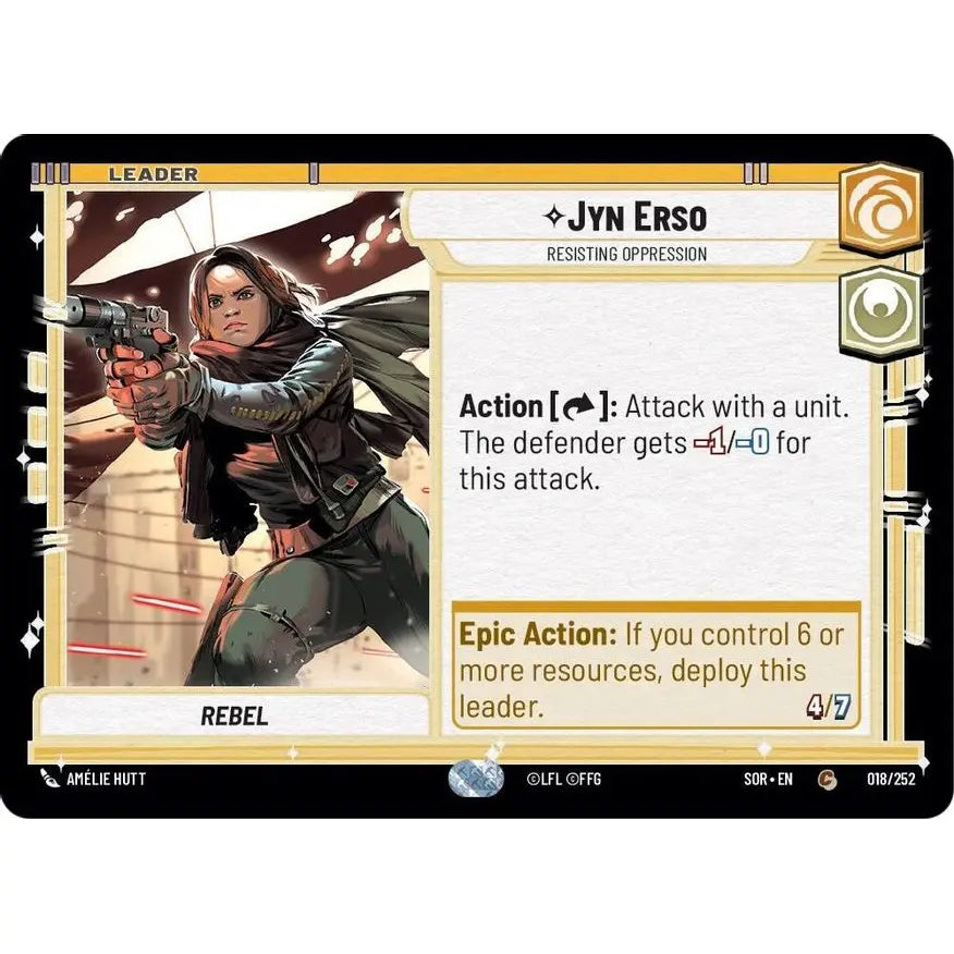 Common-rarity Leader Unit card found in Star Wars Unlimited: Spark of Rebellion.