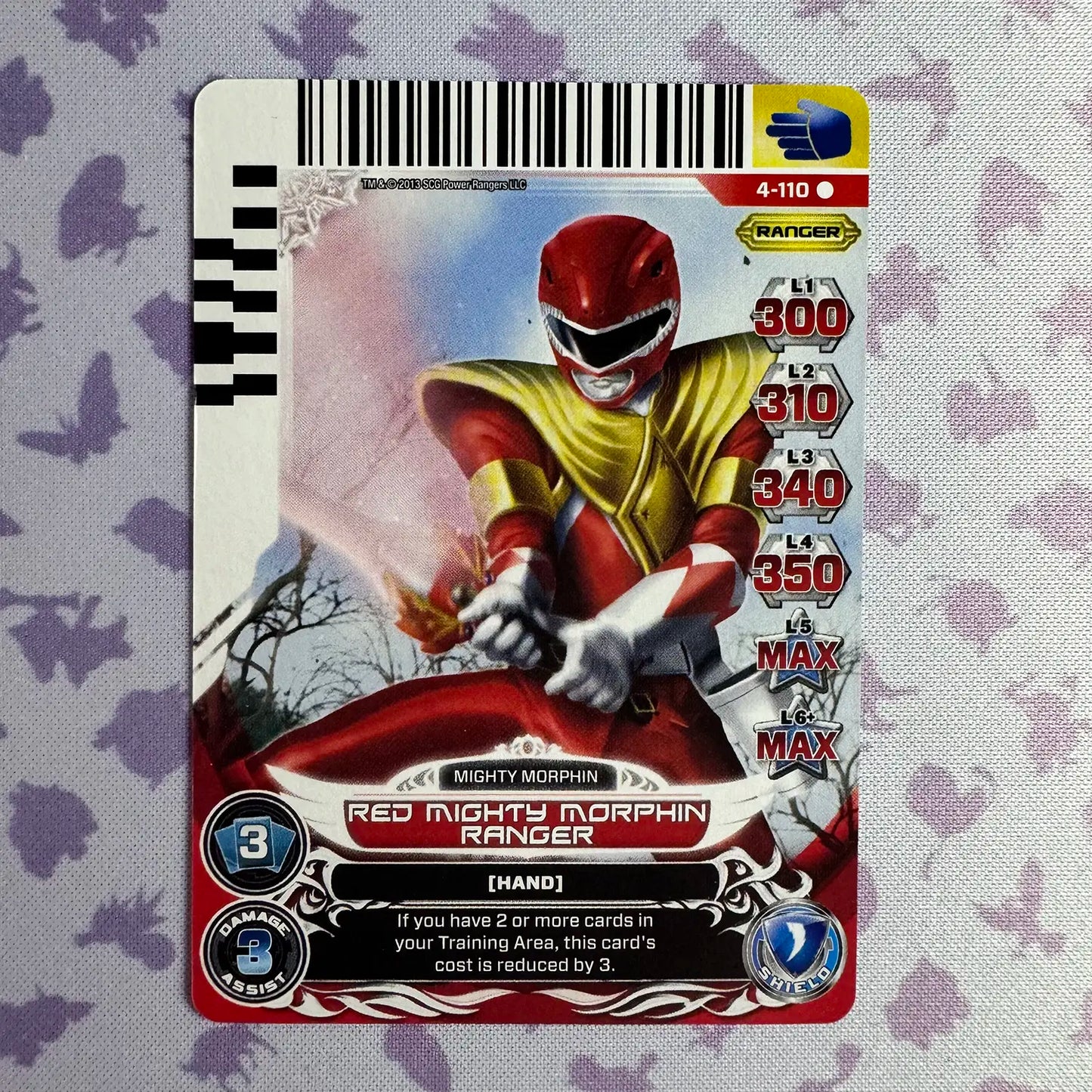 Red Mighty Morphin Ranger w/ Dragon Shield (4-110)
