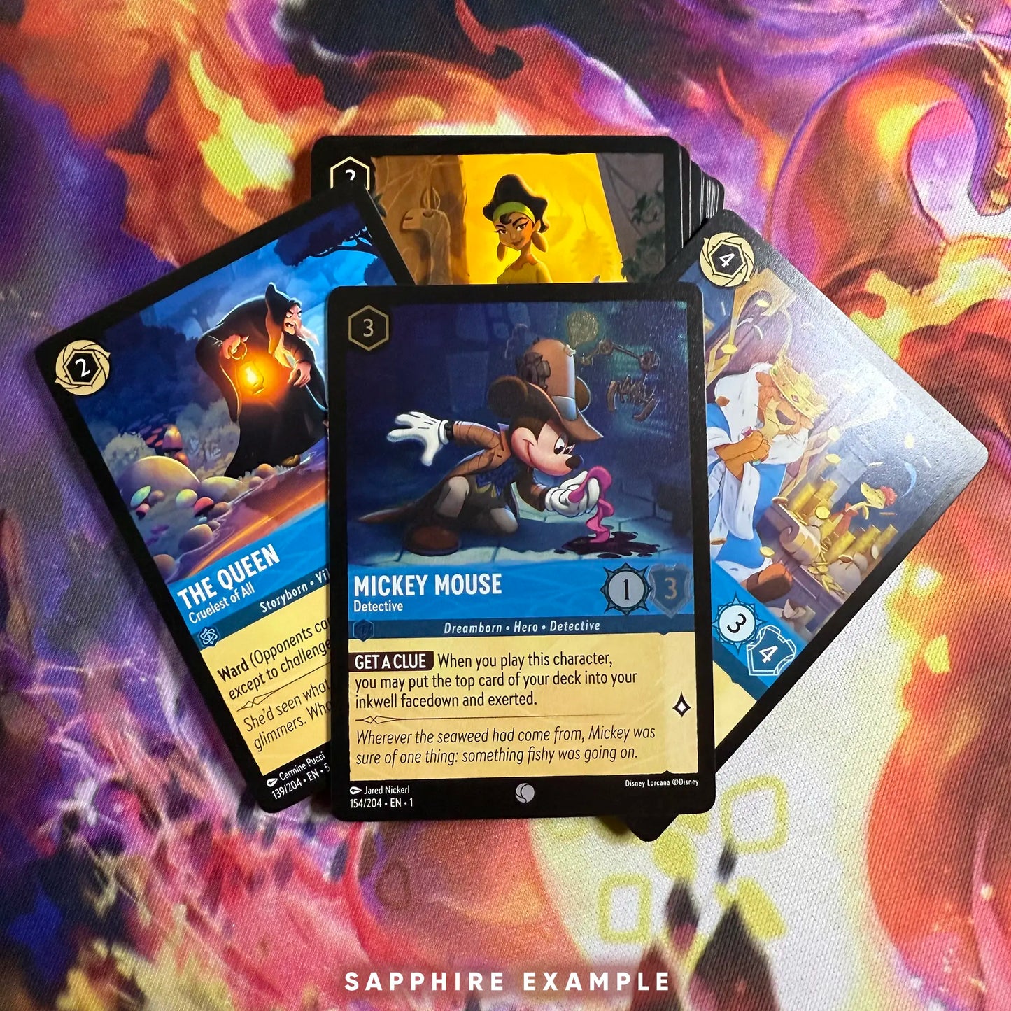 Example of Sapphire-colored cards you can get