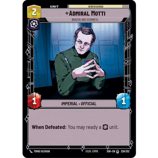 Special-rarity Unit card found in the Starter Decks for Star Wars Unlimited: Spark of Rebellion.