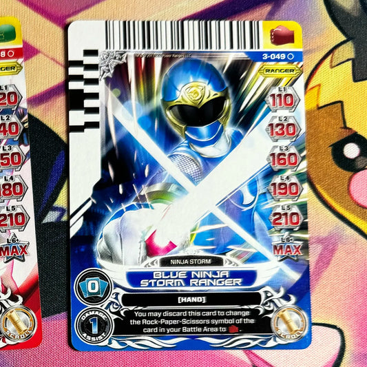 Common card featuring the Blue Ranger from Ninja Storm. Found in the Universe of Hope expansion to the Power Rangers Action Card Game.