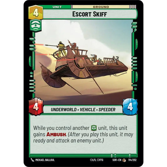 Common-rarity Unit card found in Star Wars Unlimited: Spark of Rebellion.