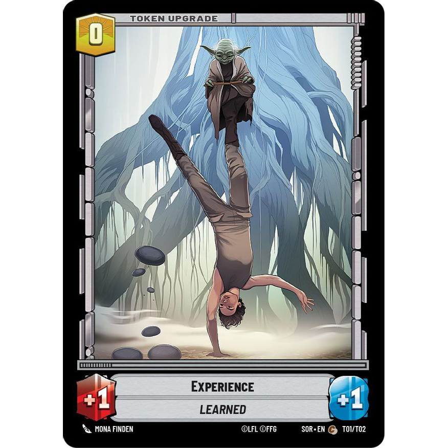 Experience card found in the Starter Decks for Star Wars Unlimited: Spark of Rebellion