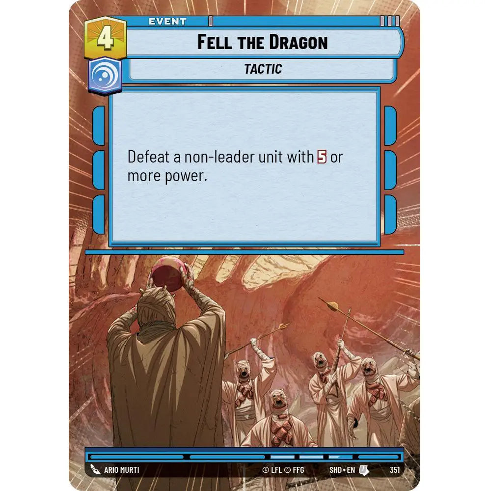 Legendary-rarity Event card found in the Shadows of the Galaxy expansion to Star Wars Unlimited.