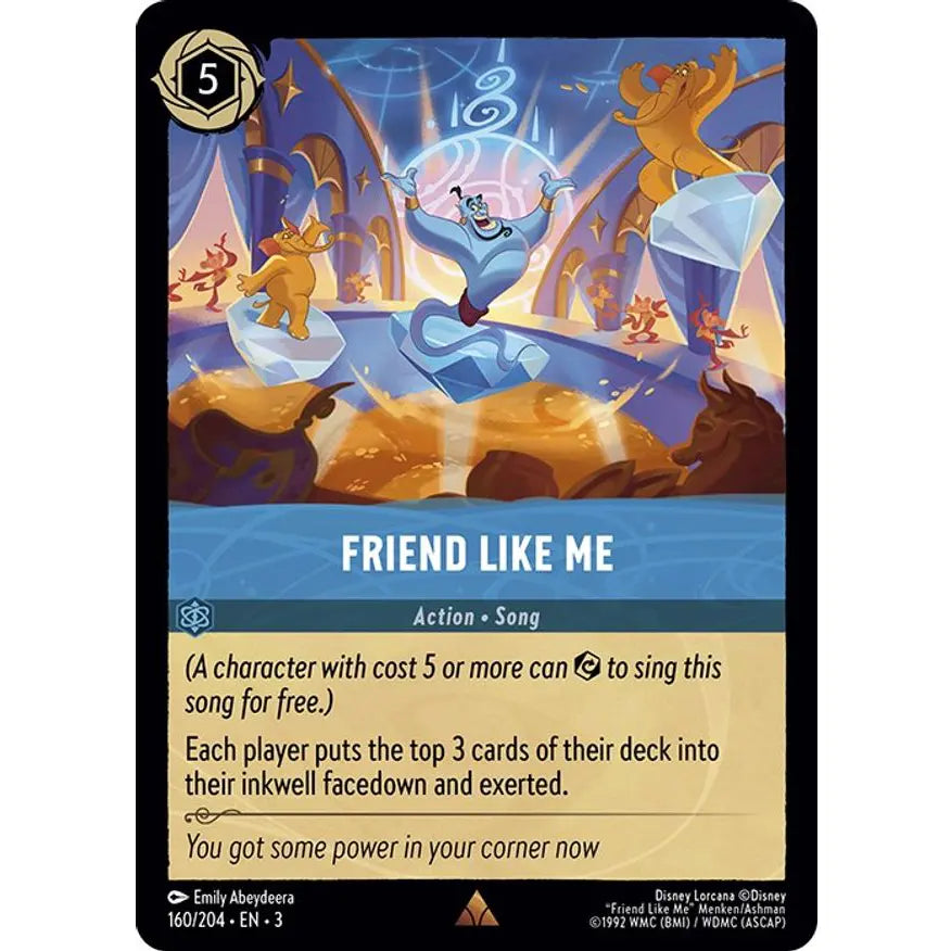 Rare card found in the Into the Inklands expansion to Lorcana.