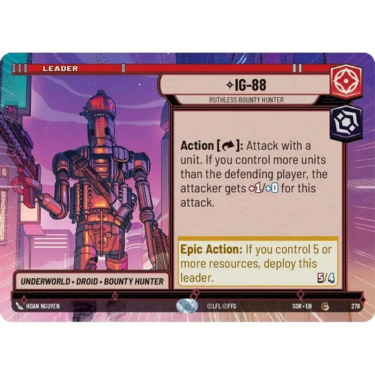 Common-rarity Leader card found in Star Wars Unlimited: Spark of Rebellion.