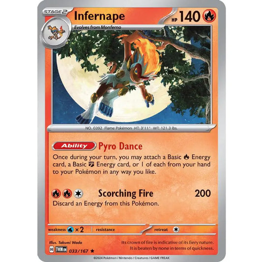 Rare card found in the Twilight Masquerade expansion to the Pokemon Trading Card Game.