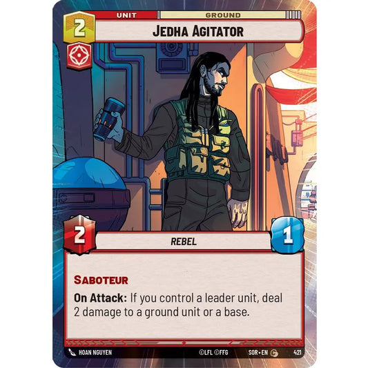 Common-rarity Unit card found in the Starter Decks for Star Wars Unlimited: Spark of Rebellion.