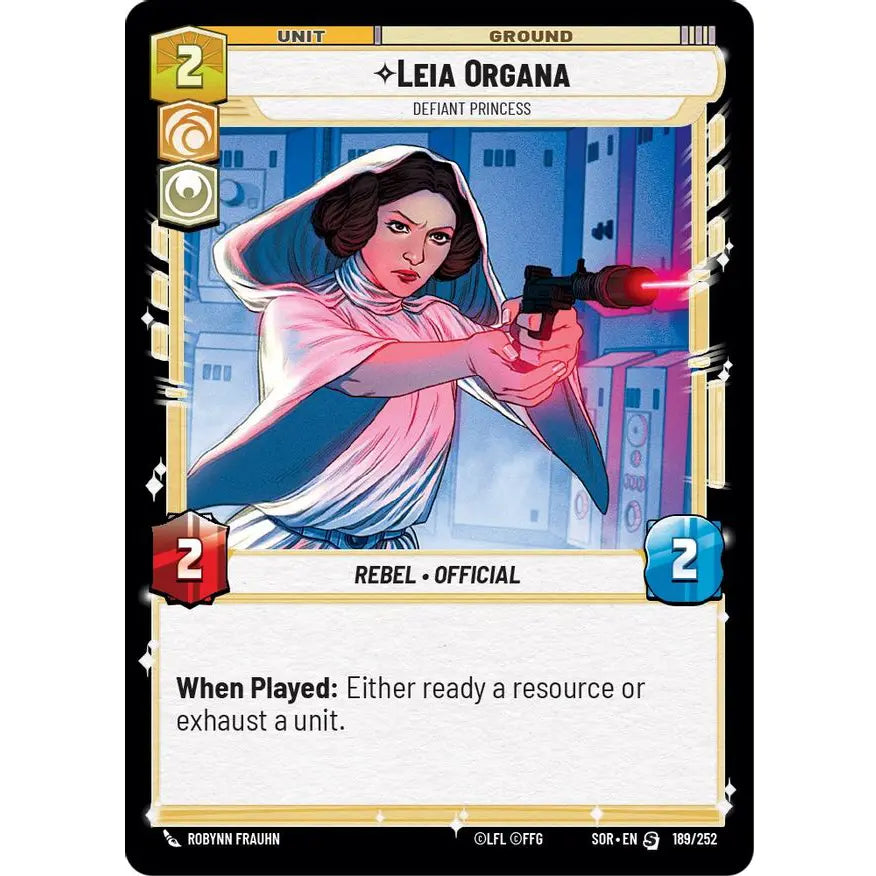 Special-rarity Unit card found in the Starter Decks for Star Wars Unlimited: Spark of Rebellion.