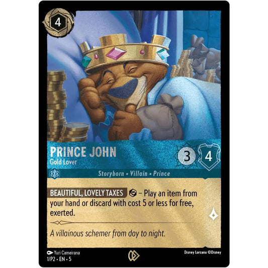 Promo card from the Shimmering Skies expansion to Lorcana found only in specific releases of the Villainous board game.