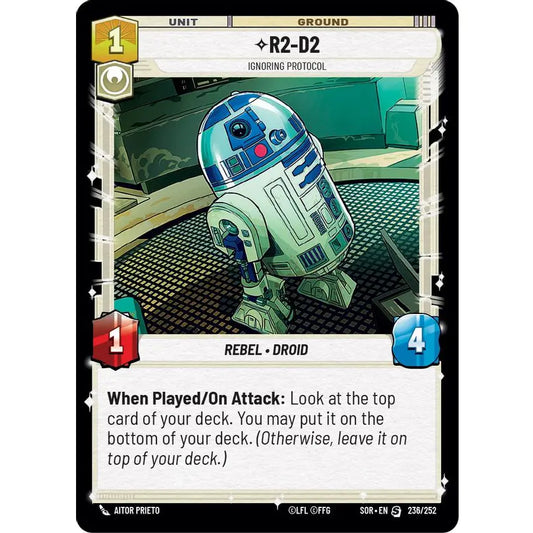 Special-rarity Unit card found in the Starter Decks for Star Wars Unlimited: Spark of Rebellion.