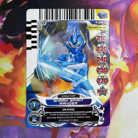 Common card featuring the Shark Spirit Ranger from Power Rangers Jungle Fury. Found in the Legends Unite expansion to the Power Rangers Action Card Game.