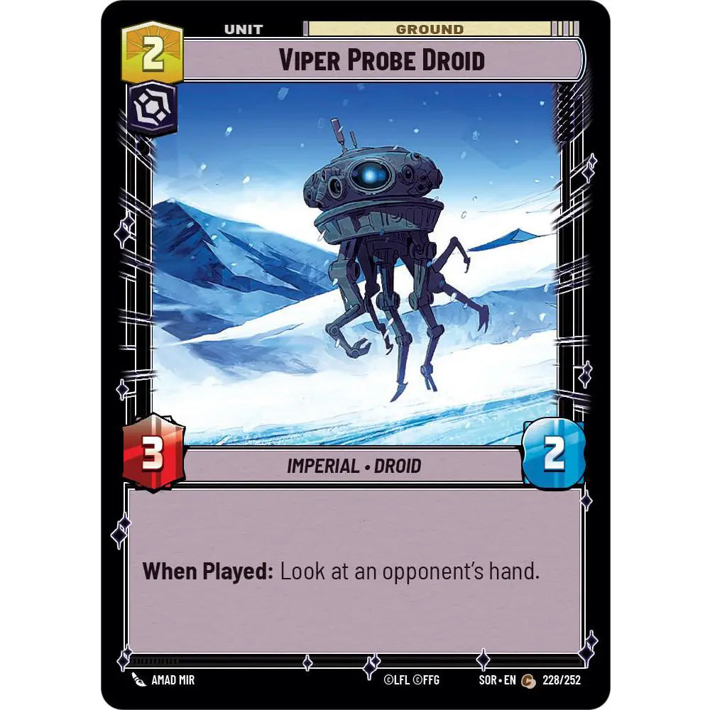 Common-rarity Unit card found in Star Wars Unlimited: Spark of Rebellion.