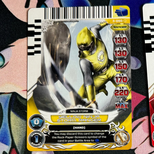 Common card featuring the Yellow Ranger from Ninja Storm. Found in the Universe of Hope expansion to the Power Rangers Action Card Game.