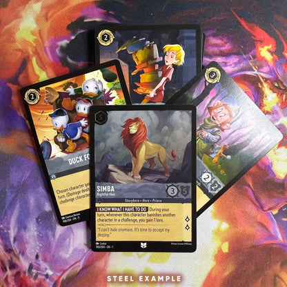Example of Steel-colored cards you can get
